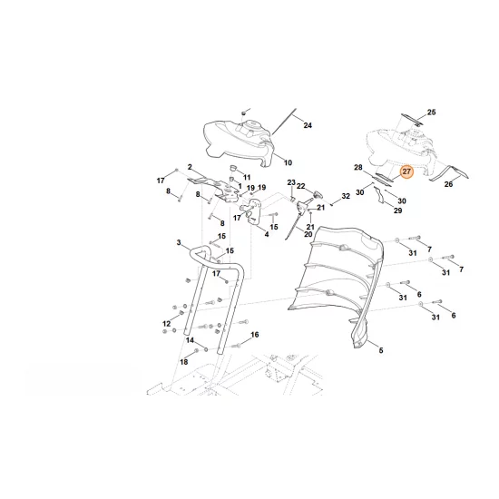 Stihl   zespół wskaźników 6170 400 0100